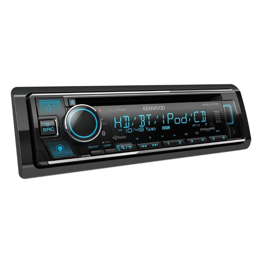 Kenwood Excelon KDC-X705 Single-DIN CD with Bluetooth and Amazon Alexa